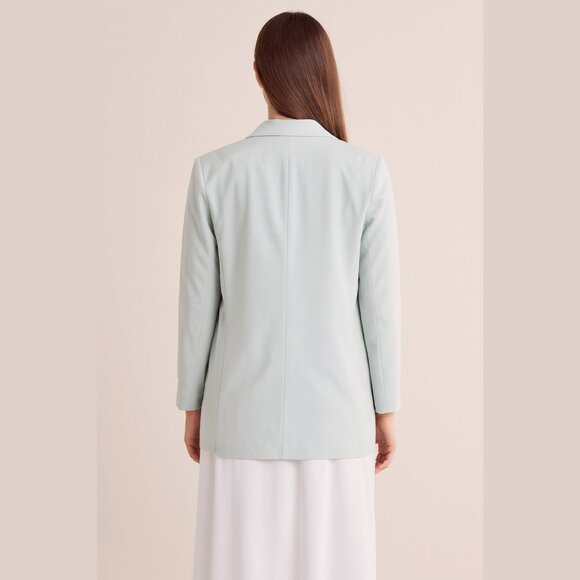 NEW AllSaints - Size 6, Women's Aleida Jersey Blazer - Mint Green - Picture 3 of 3